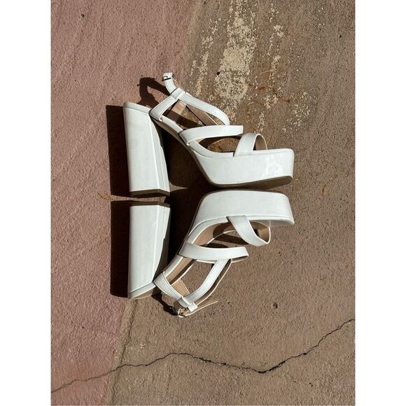 Y.not? Icing Platform Dress Sandals Size 8M - Picture 5 of 8